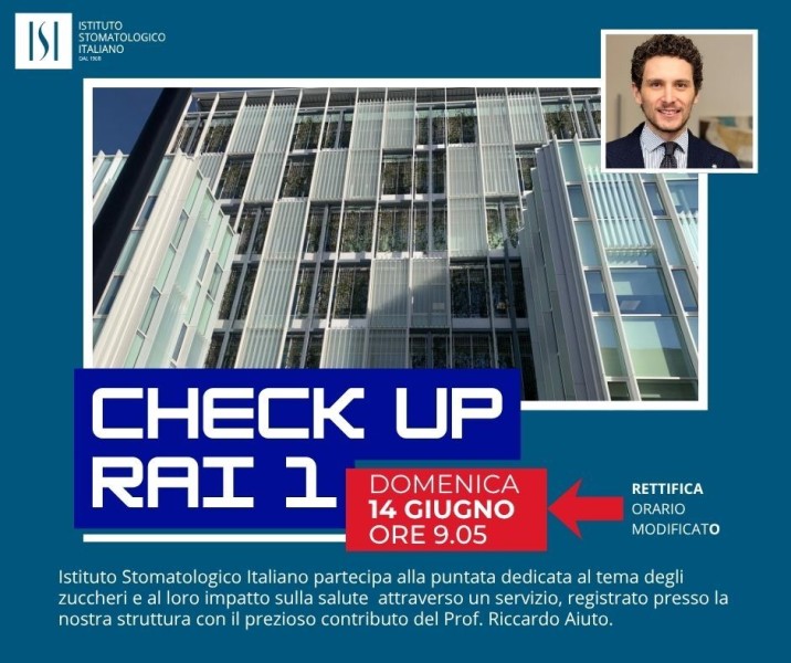 ISI presente nella trasmissione Check up su RAI 1