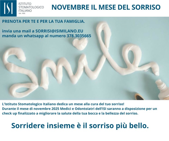 Novembre il mese del sorriso