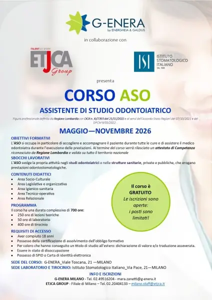  Al via il corso per ASO G-ENERA in collaborazione con ETJCA e ISI 
